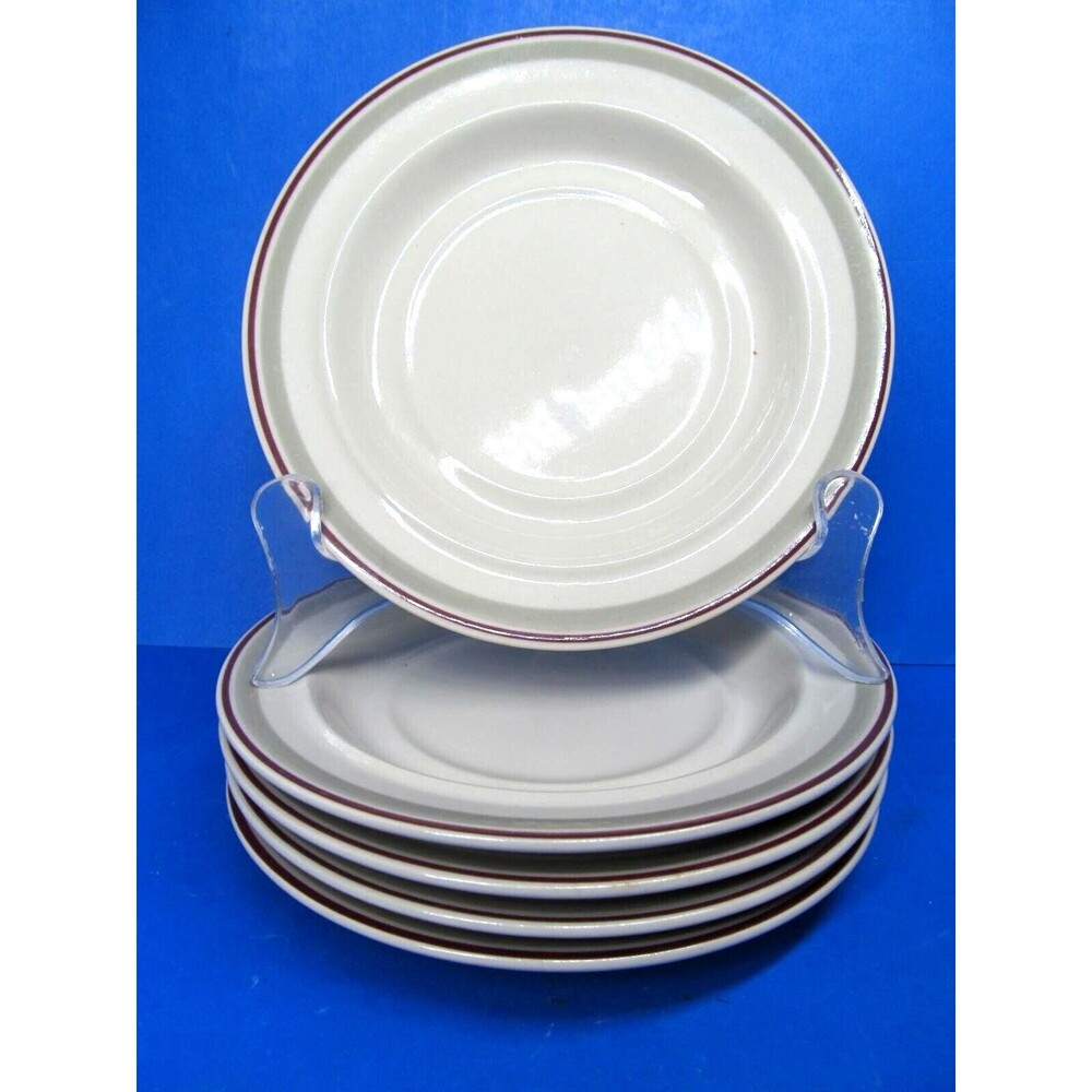 Epoch Essence Stoneware Bolero 6" Saucer Plates  Set Of Five